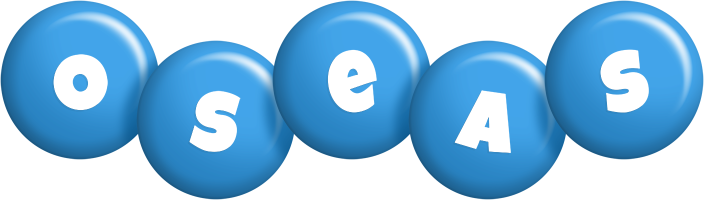Oseas candy-blue logo
