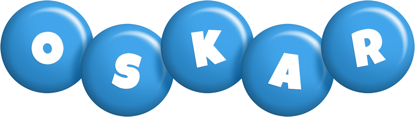 Oskar candy-blue logo