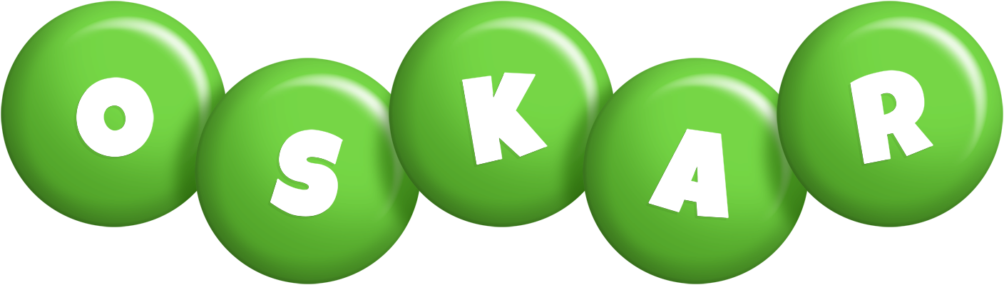 Oskar candy-green logo