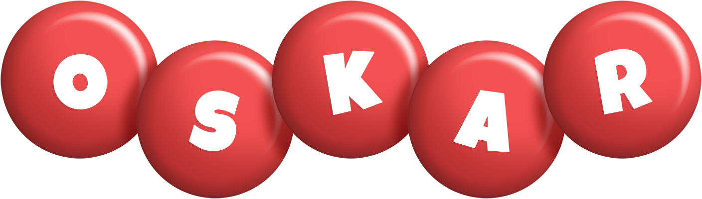 Oskar candy-red logo