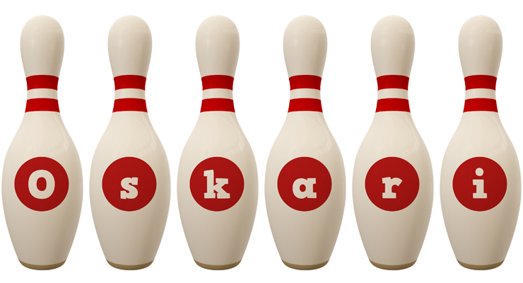 Oskari bowling-pin logo