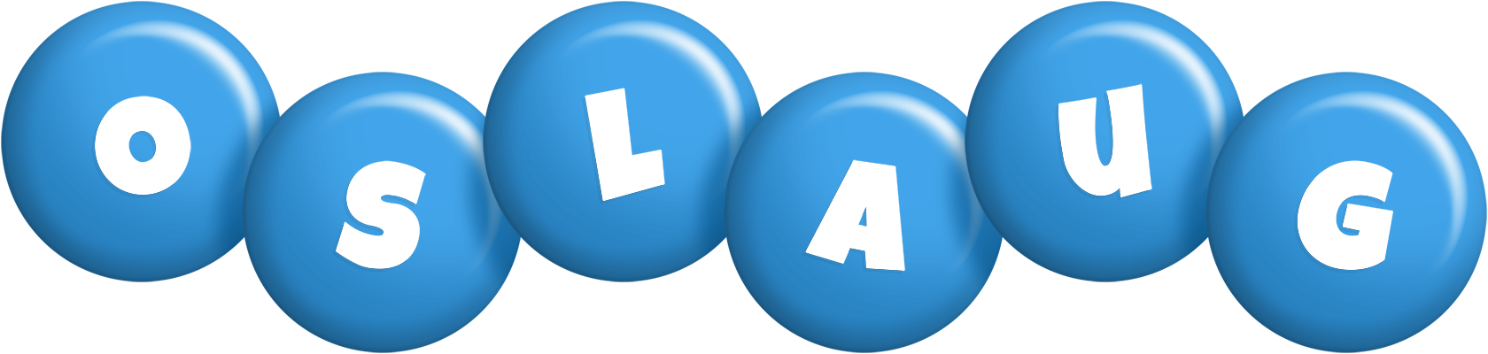 Oslaug candy-blue logo