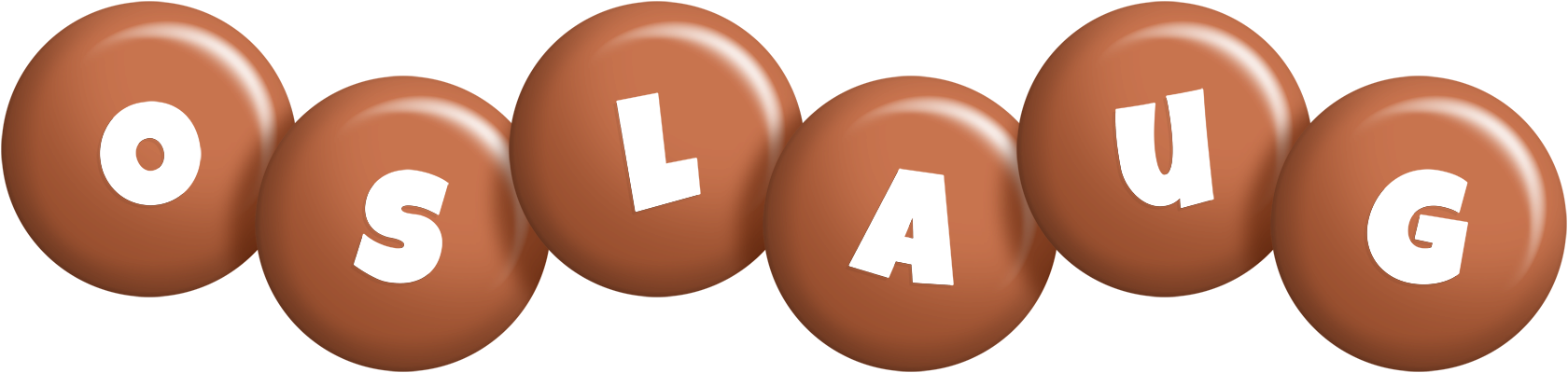 Oslaug candy-brown logo