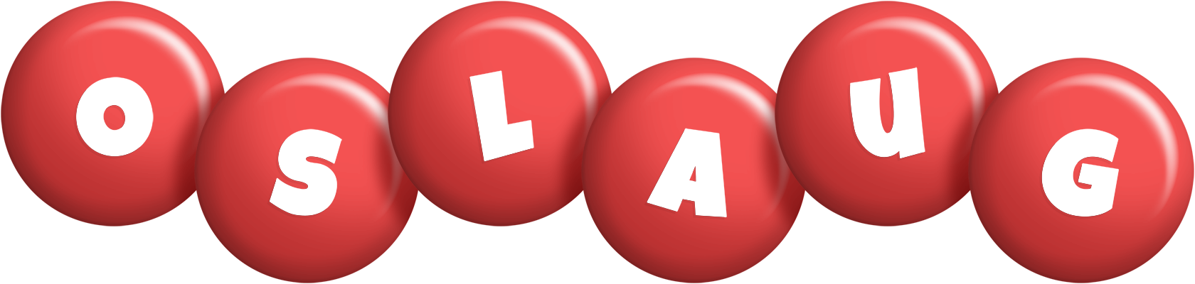 Oslaug candy-red logo