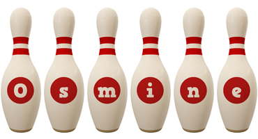 Osmine bowling-pin logo