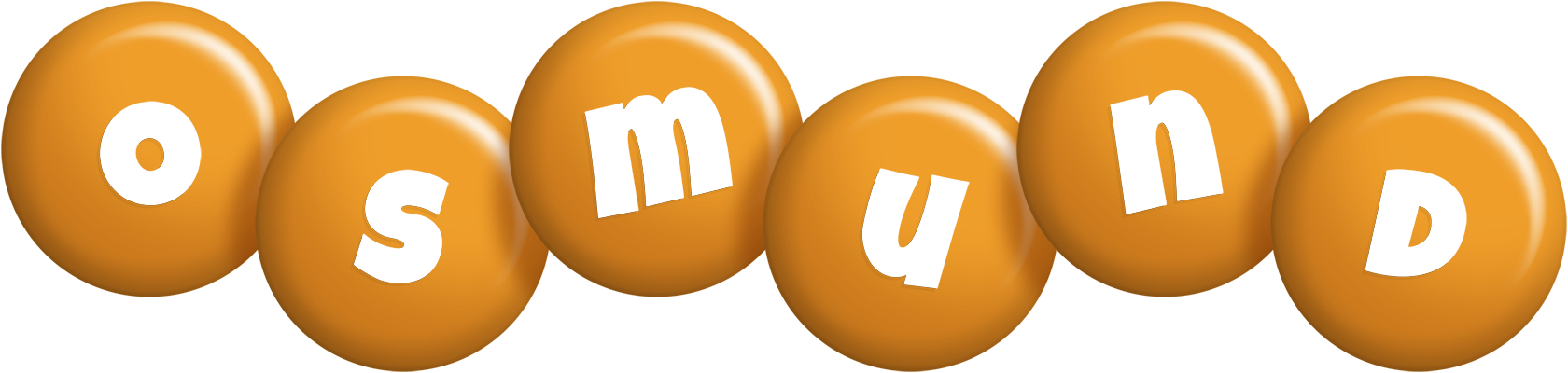 Osmund candy-orange logo