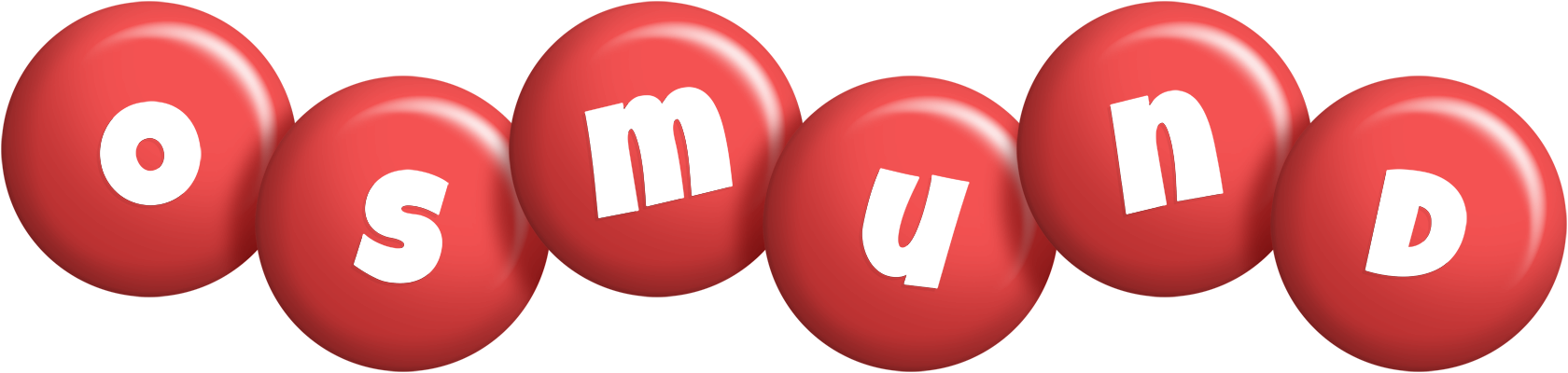 Osmund candy-red logo