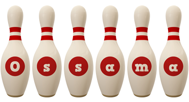 Ossama bowling-pin logo