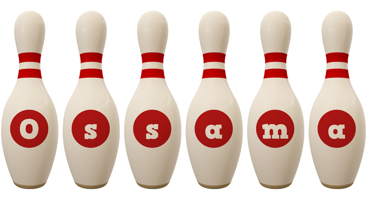 Ossama bowling-pin logo