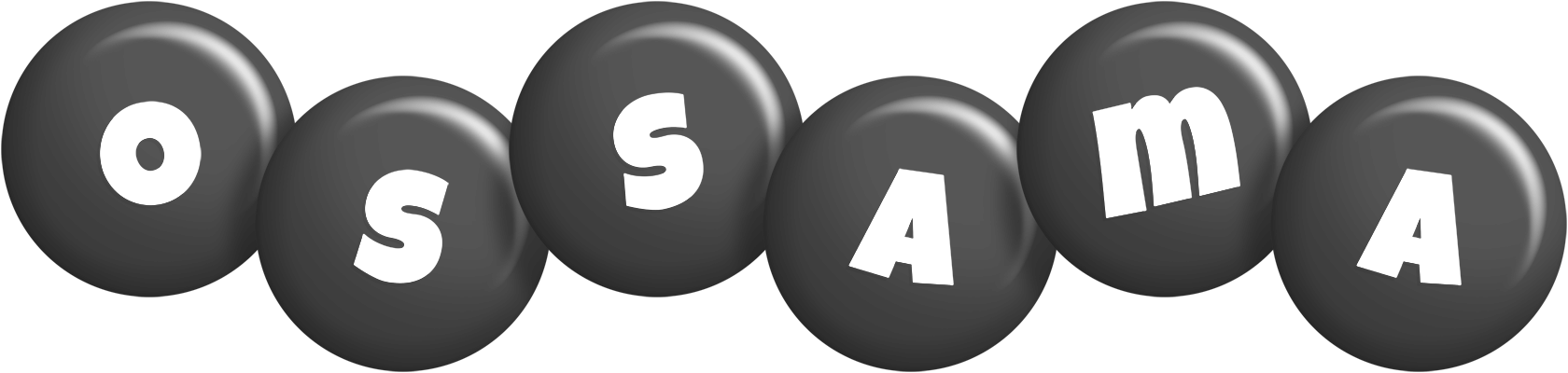 Ossama candy-black logo