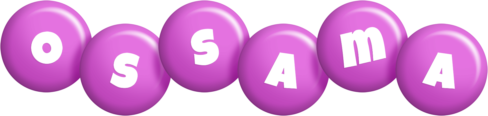 Ossama candy-purple logo
