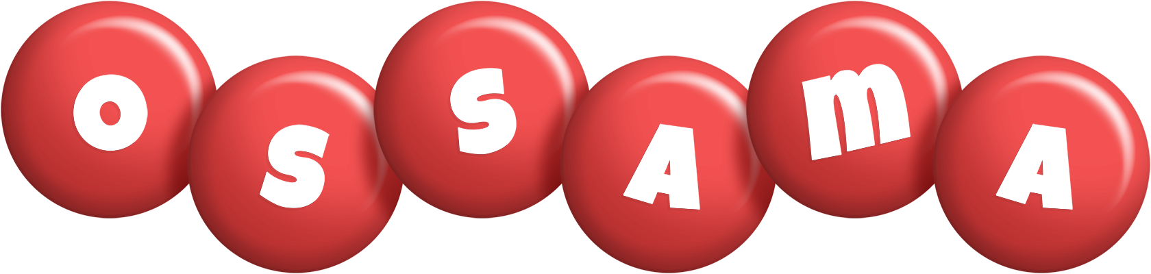 Ossama candy-red logo