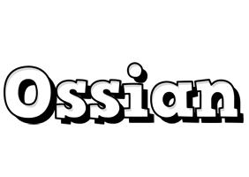 Ossian snowing logo