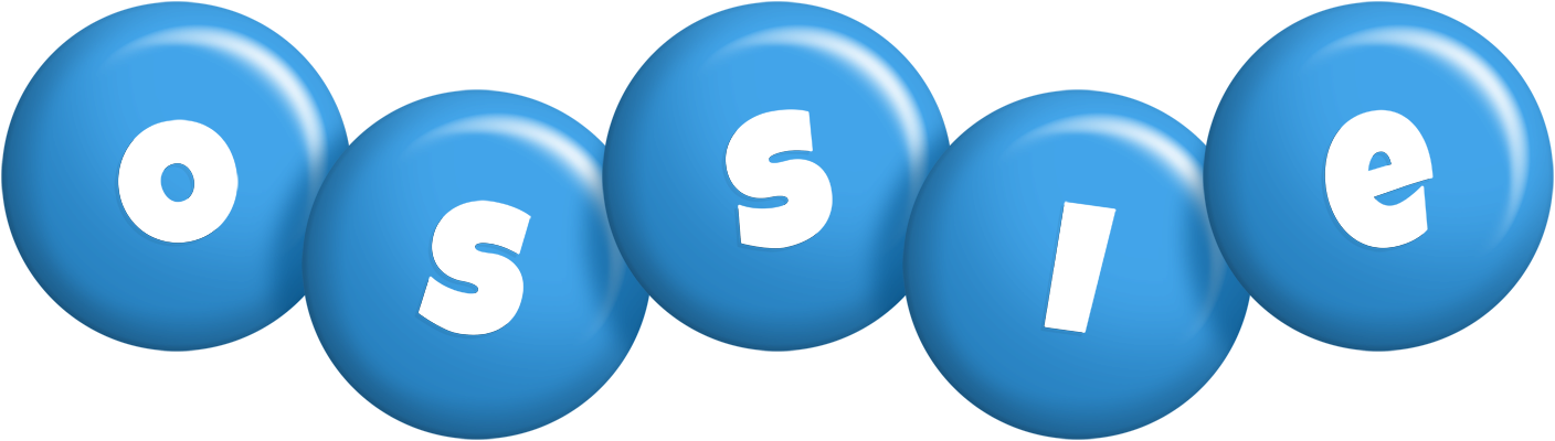 Ossie candy-blue logo