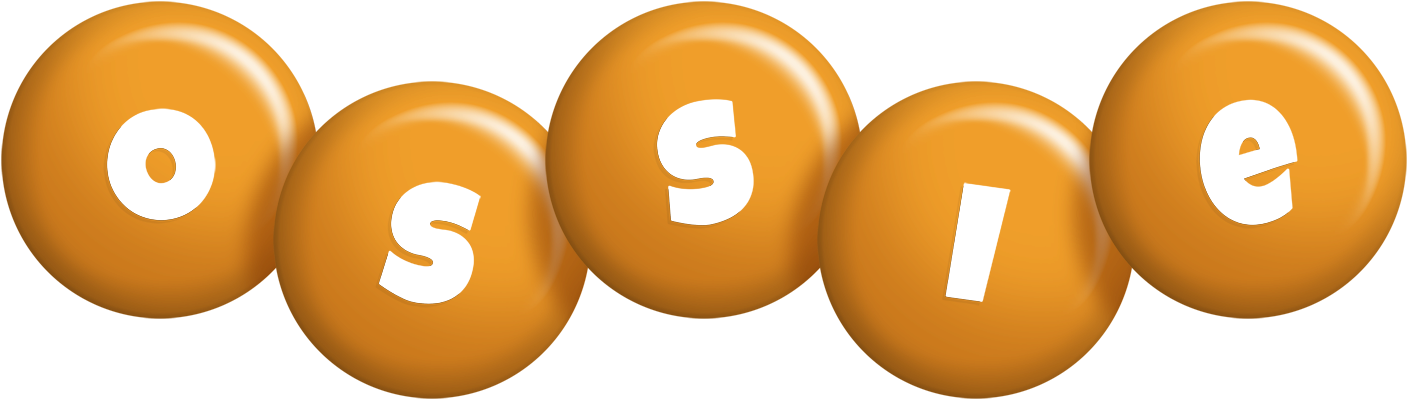 Ossie candy-orange logo