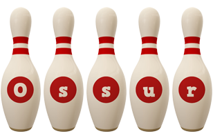 Ossur bowling-pin logo