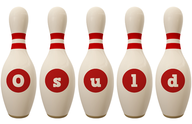 Osuld bowling-pin logo