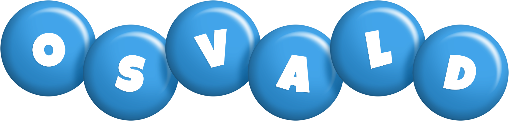 Osvald candy-blue logo