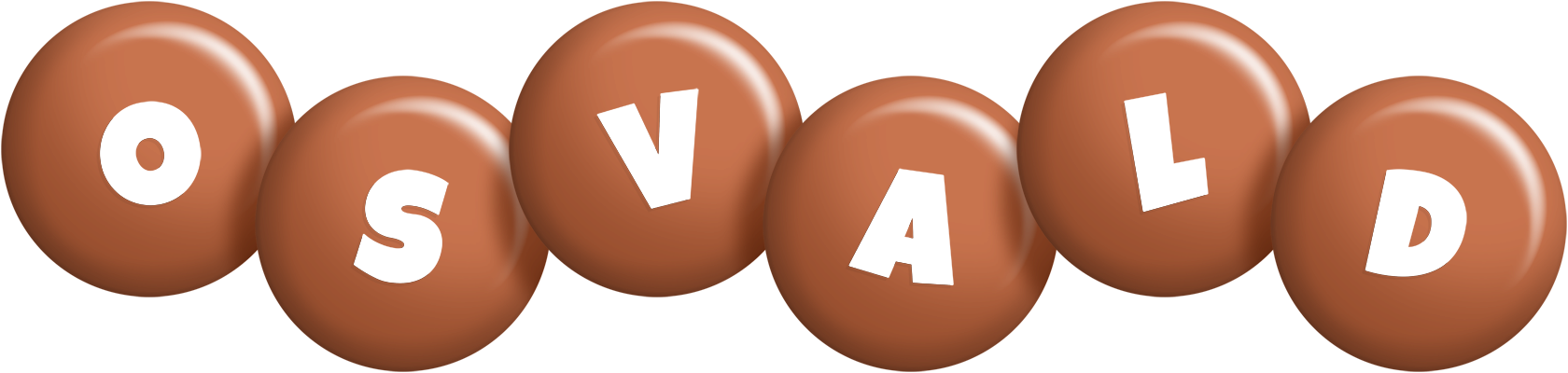 Osvald candy-brown logo