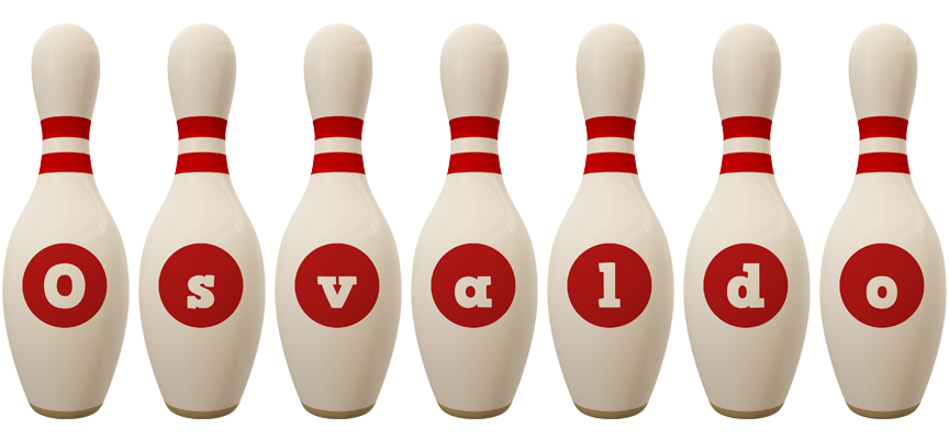 Osvaldo bowling-pin logo