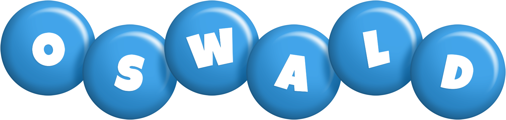 Oswald candy-blue logo