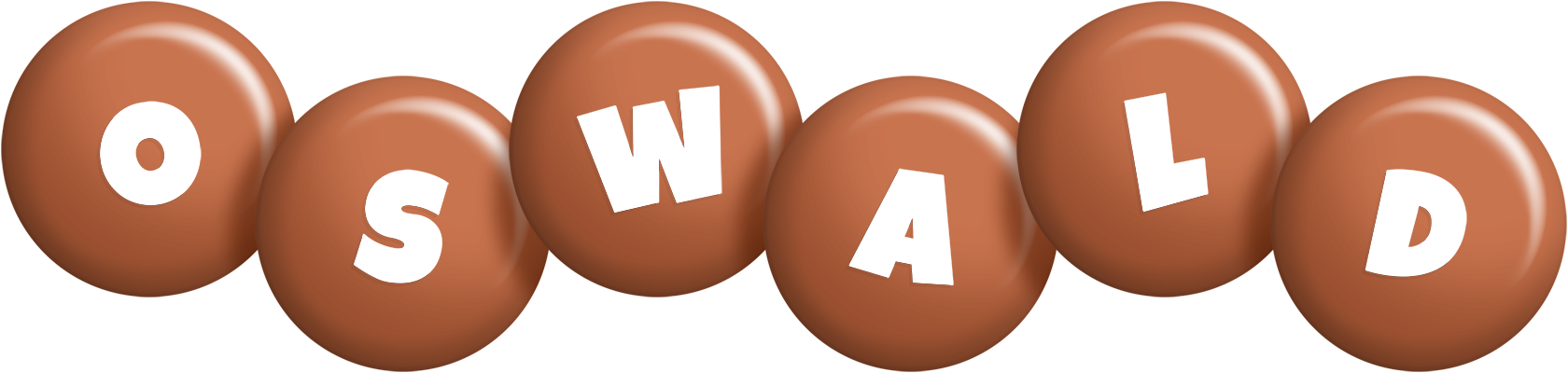 Oswald candy-brown logo
