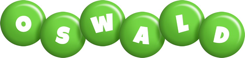 Oswald candy-green logo