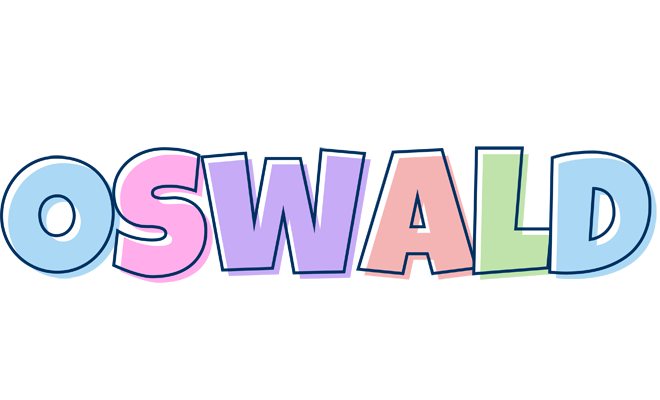 Oswald pastel logo