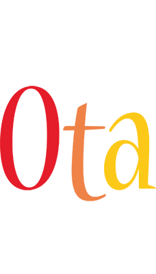Ota birthday logo