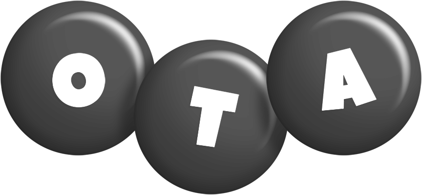 Ota candy-black logo