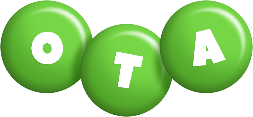 Ota candy-green logo