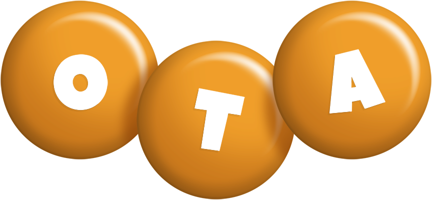 Ota candy-orange logo