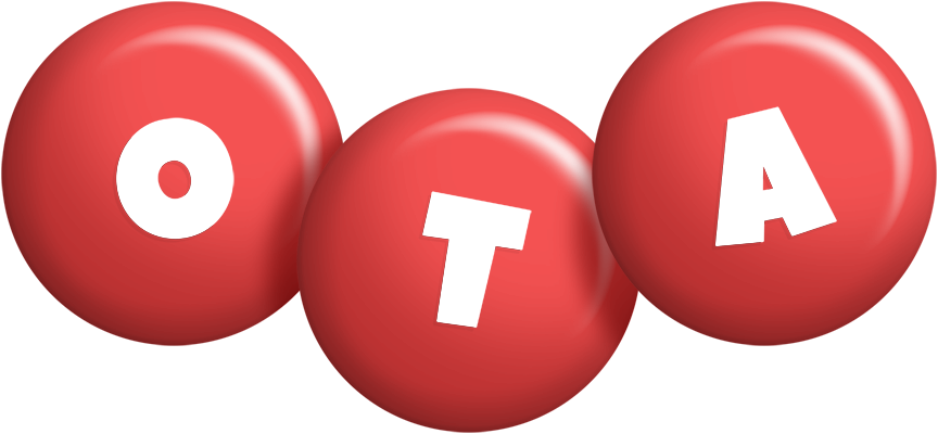 Ota candy-red logo