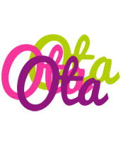 Ota flowers logo