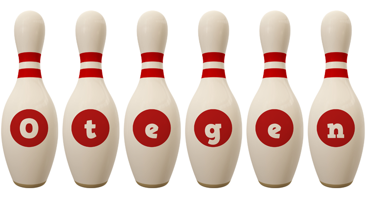 Otegen bowling-pin logo