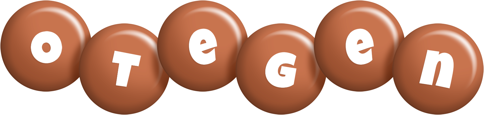 Otegen candy-brown logo