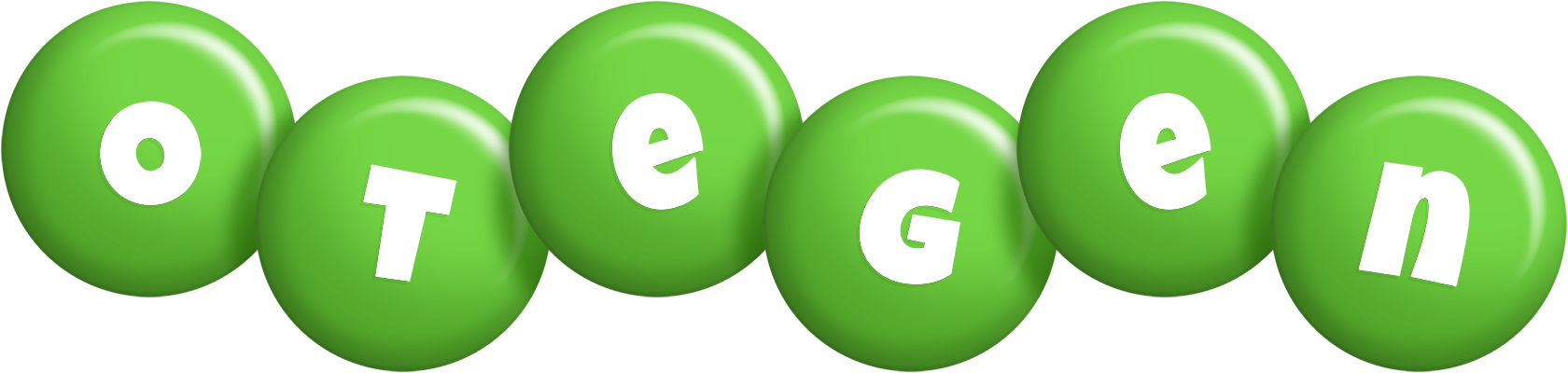 Otegen candy-green logo