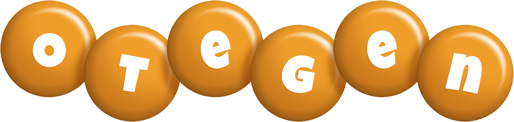 Otegen candy-orange logo