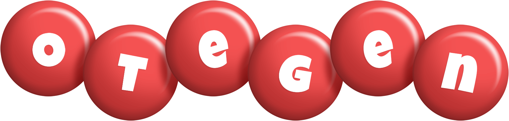 Otegen candy-red logo