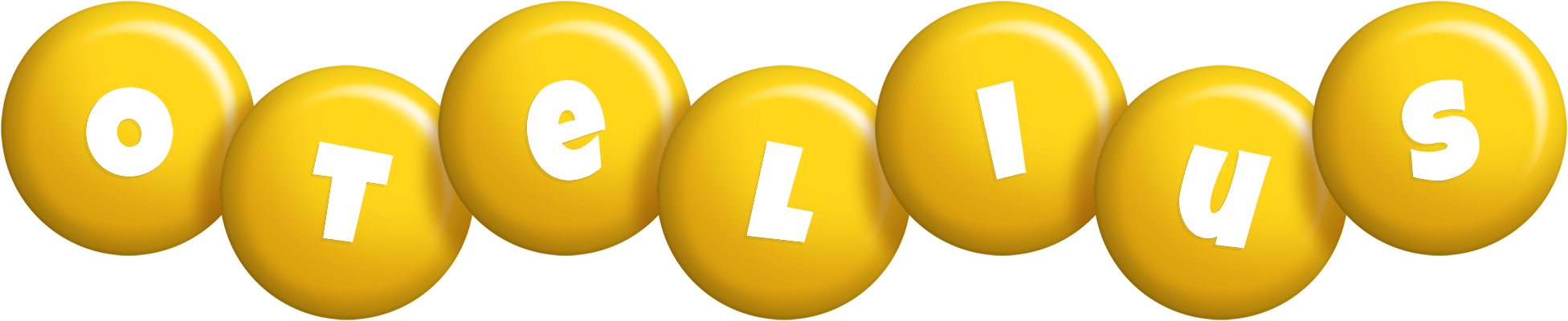 Otelius candy-yellow logo