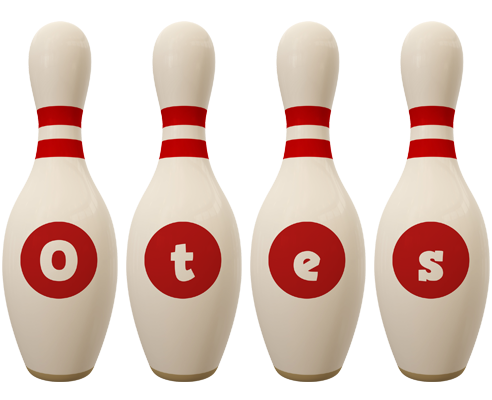 Otes bowling-pin logo