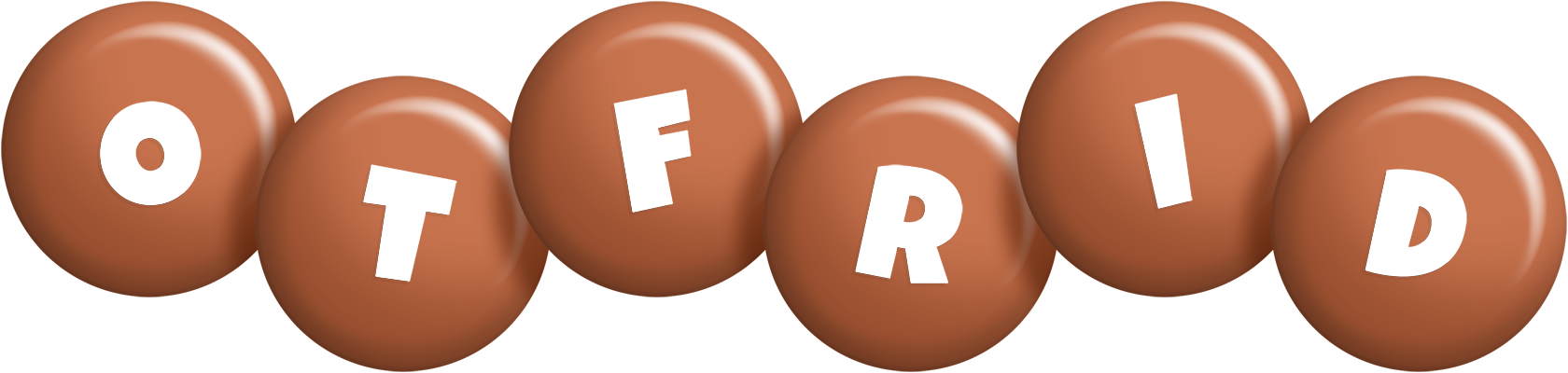 Otfrid candy-brown logo