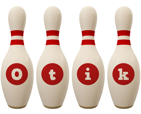 Otik bowling-pin logo