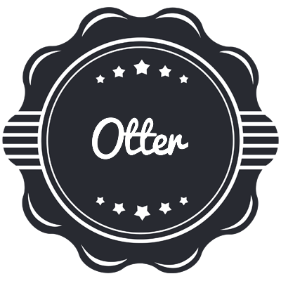 Otter badge logo