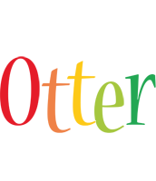 Otter birthday logo