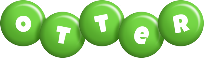 Otter candy-green logo