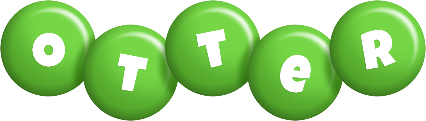 Otter candy-green logo