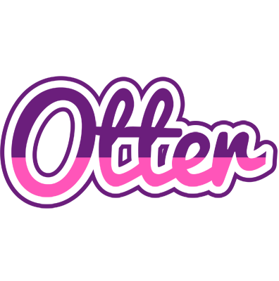 Otter cheerful logo