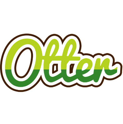 Otter golfing logo