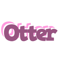 Otter relaxing logo
